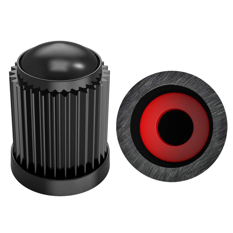 SAMIKIVA (30 Pack) Tire Stem Valve Caps, with O Rubber Ring, Universal Stem Covers for Cars, SUVs, Bike and Bicycle, Trucks, Motorcycles, Airtight Seal Heavy Duty (Black (30 Pack)) - Image 1